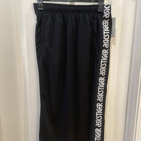 Asics Tiger long black skirt with white letters M - Picture 1 of 9